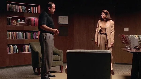 Tony Soprano and Dr. Melfi